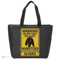Funny Alaska Grizzly Brown Kodiak Bear Gift Tote Bag thumb 0