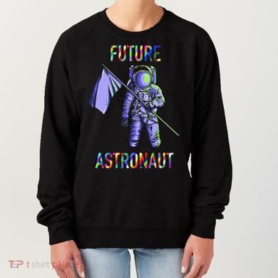 Future Astronauts Graphic Cool Gift Rainbow Stem Space Gift Women's Sweatshirt