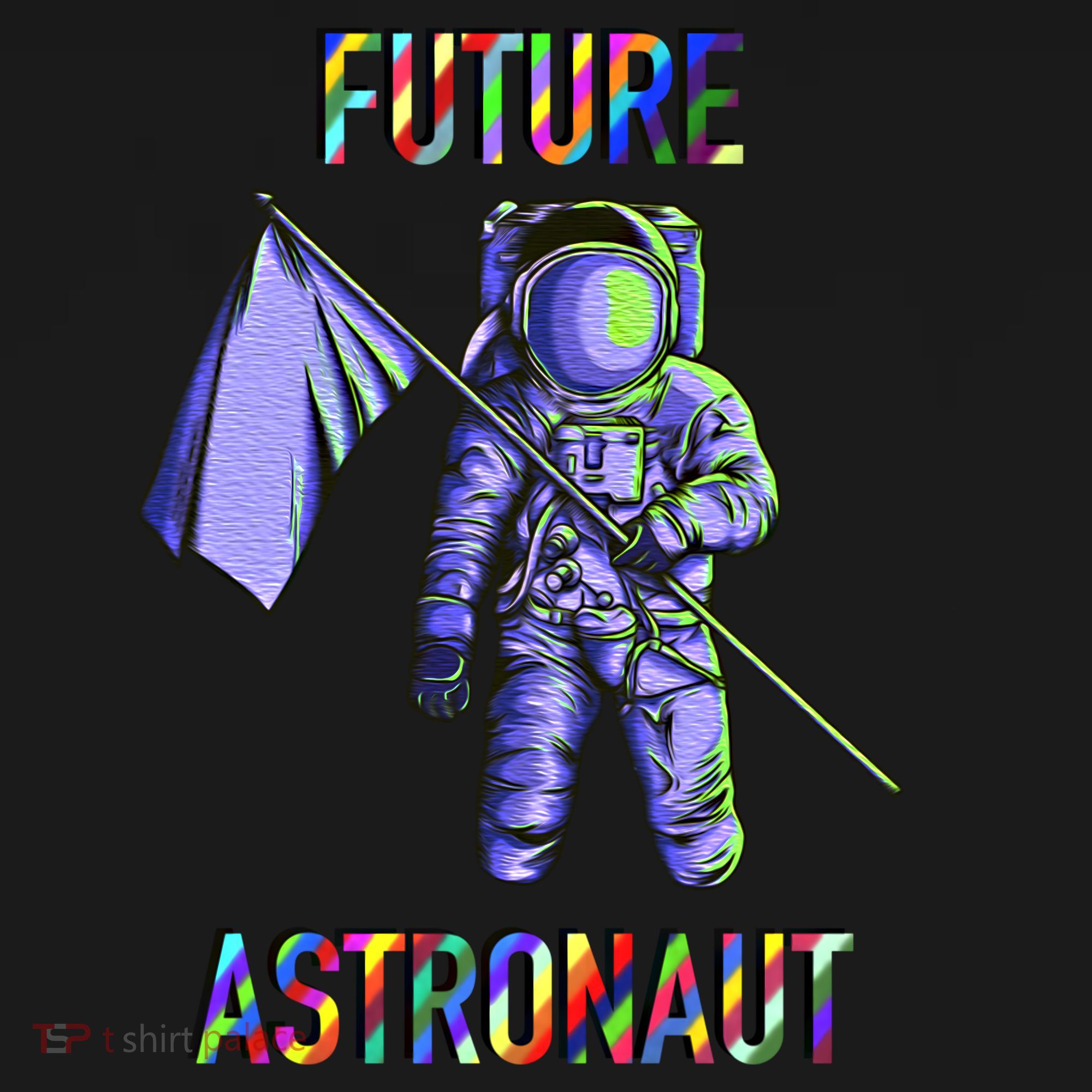 Future Astronauts Graphic Cool Gift Rainbow Stem Space Gift Doggie Tank