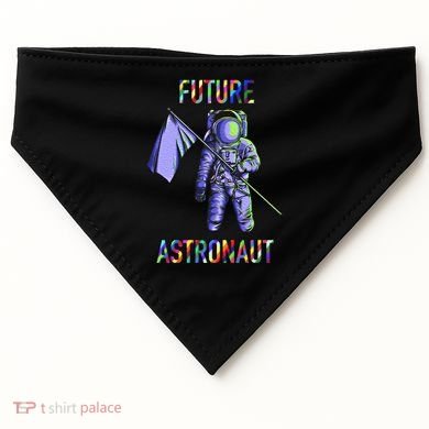 Future Astronauts Graphic Cool Gift Rainbow Stem Space Gift USA-Made Doggie Bandana