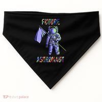 Future Astronauts Graphic Cool Gift Rainbow Stem Space Gift USA-Made Doggie Bandana thumb 0