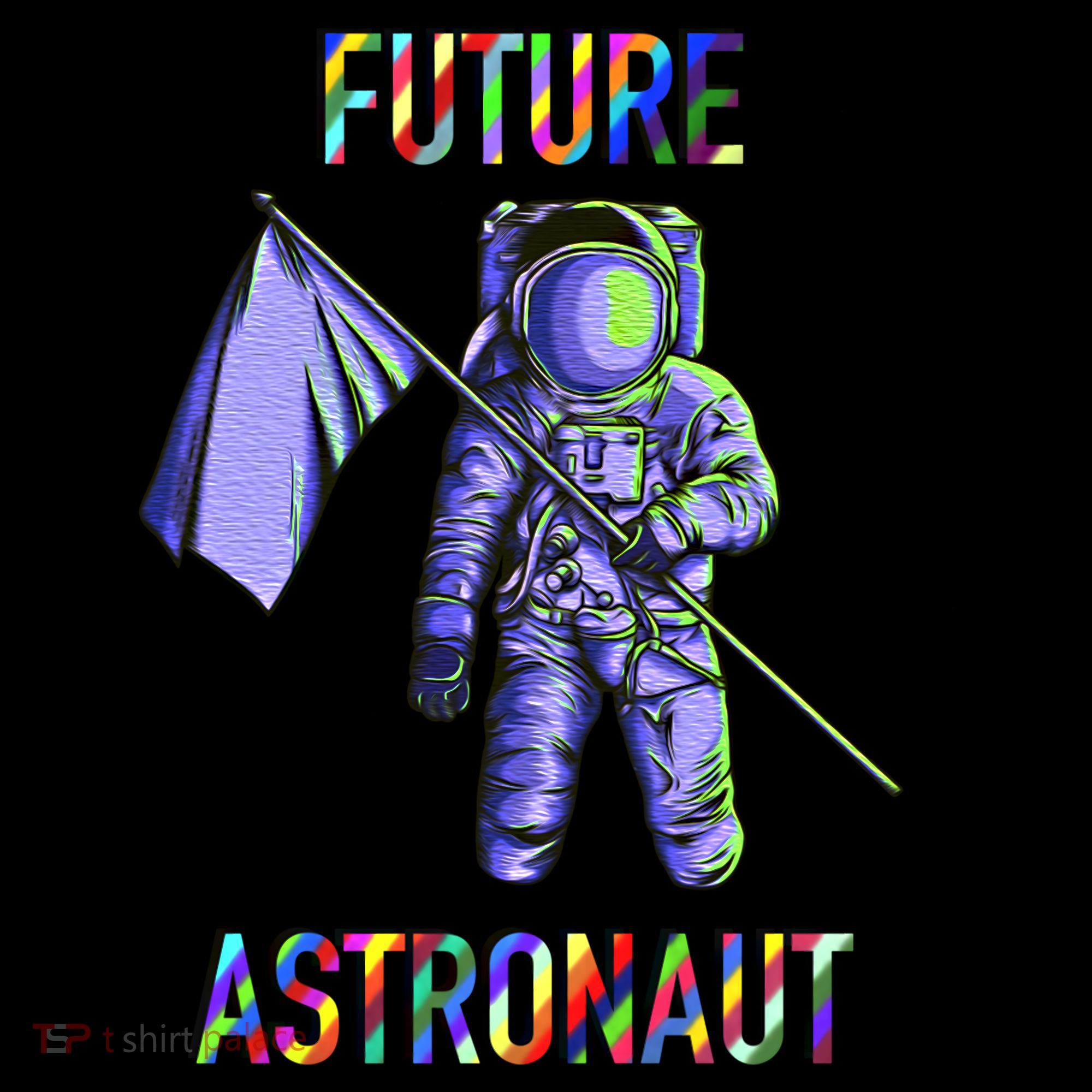 Future Astronauts Graphic Cool Gift Rainbow Stem Space Gift Backpack
