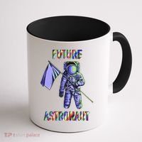 Future Astronauts Graphic Cool Gift Rainbow Stem Space Gift Coffee Mug thumb 1
