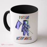 Future Astronauts Graphic Cool Gift Rainbow Stem Space Gift Coffee Mug thumb 0