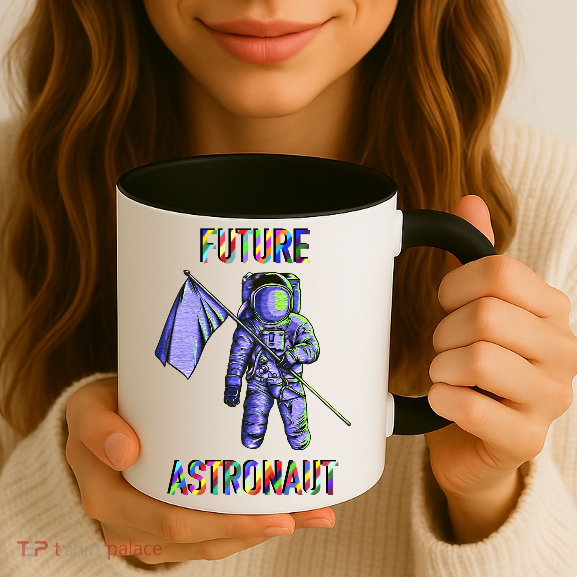 Future Astronauts Graphic Cool Gift Rainbow Stem Space Gift Coffee Mug