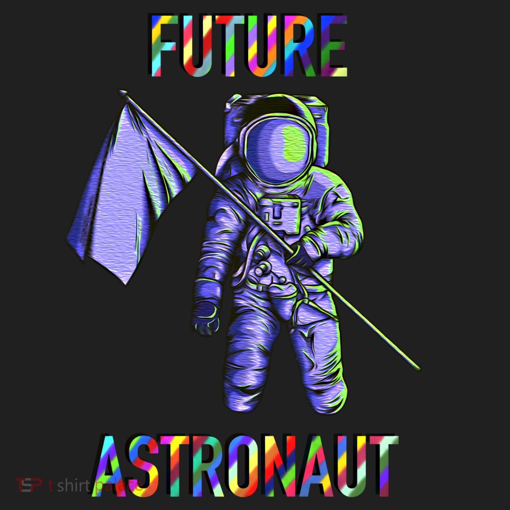 Future Astronauts Graphic Cool Gift Rainbow Stem Space Gift Golf Towel