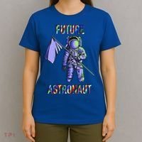 Future Astronauts Graphic Cool Gift Rainbow Stem Space Gift T-Shirt thumb 4