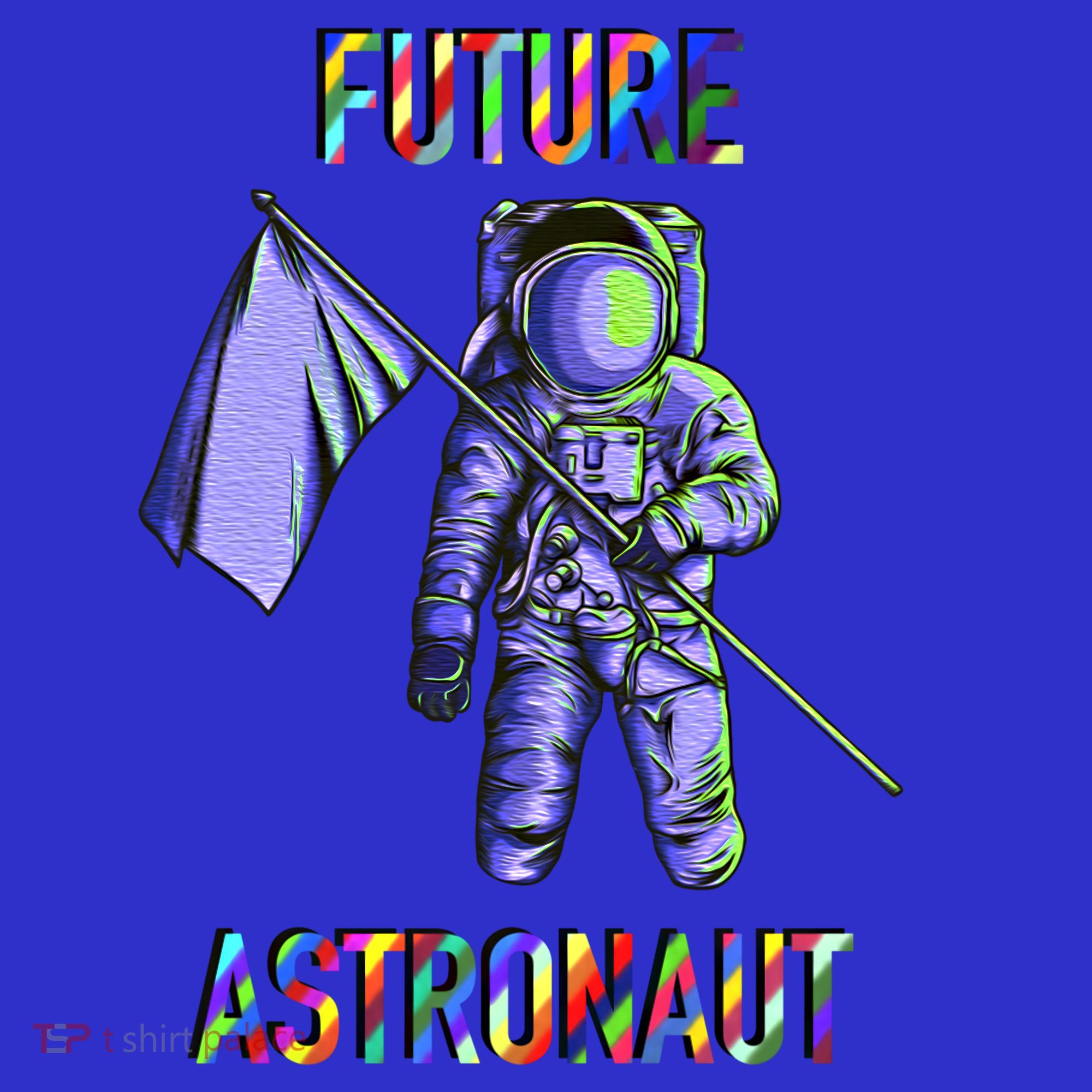 Future Astronauts Graphic Cool Gift Rainbow Stem Space Gift Polo