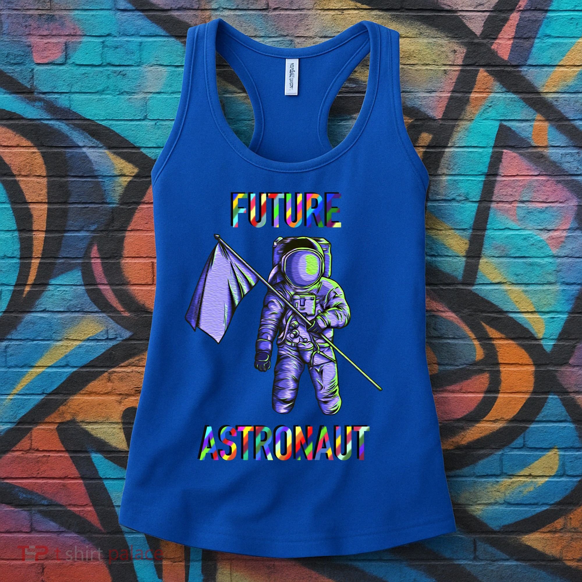 Future Astronauts Graphic Cool Gift Rainbow Stem Space Gift Women's Tank Top