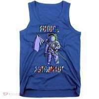 Future Astronauts Graphic Cool Gift Rainbow Stem Space Gift Tank Top thumb 0