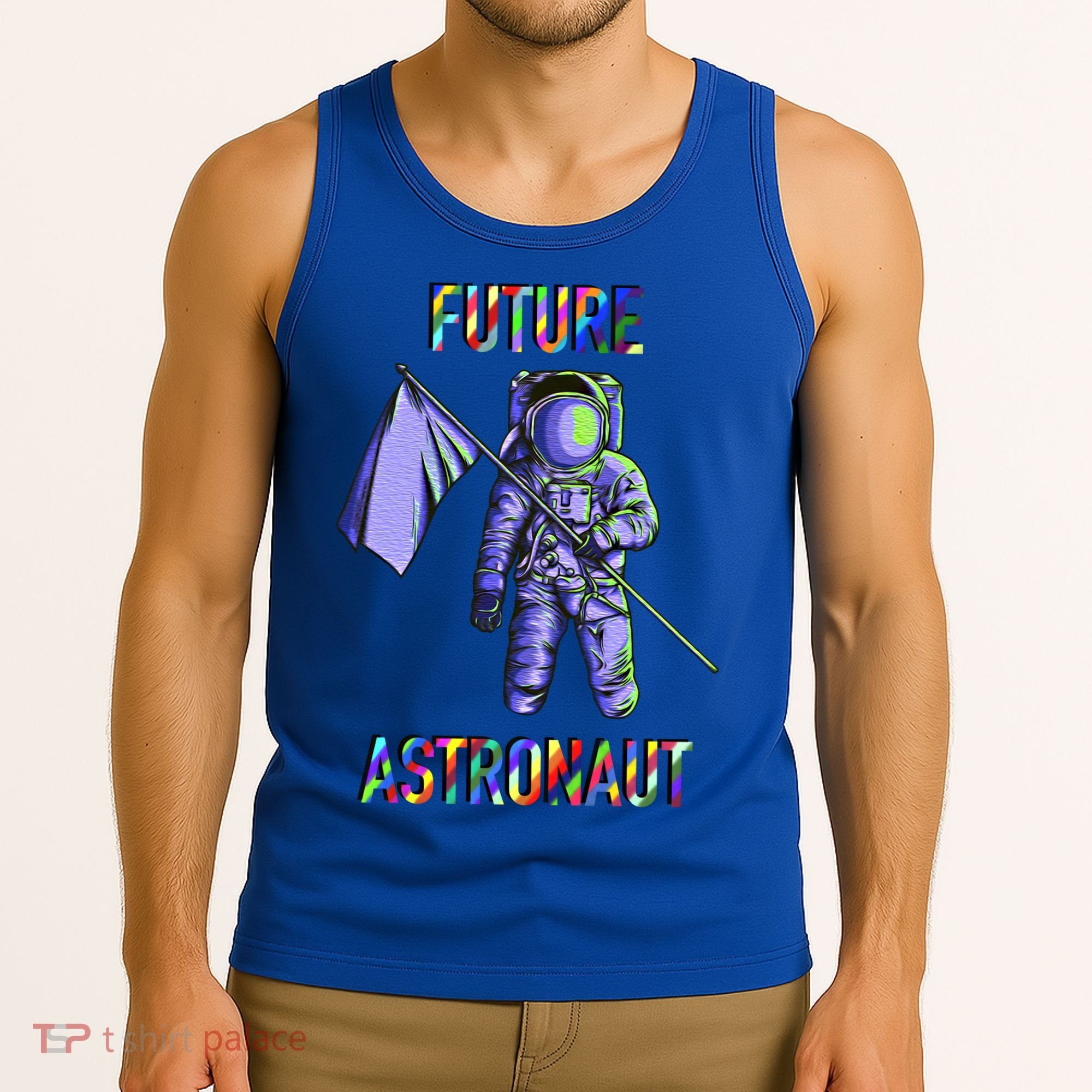 Future Astronauts Graphic Cool Gift Rainbow Stem Space Gift Tank Top