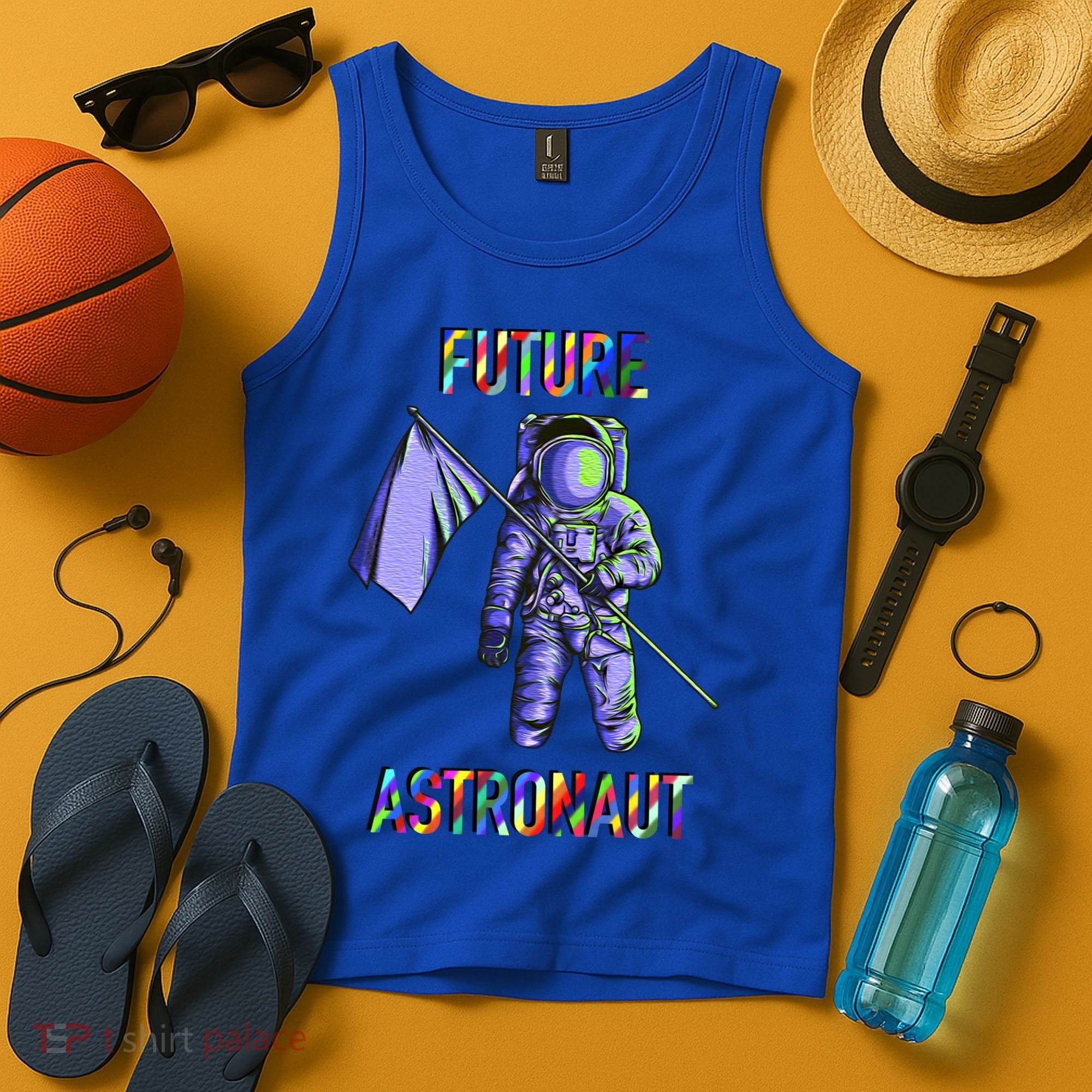Future Astronauts Graphic Cool Gift Rainbow Stem Space Gift Tank Top