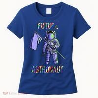 Future Astronauts Graphic Cool Gift Rainbow Stem Space Gift Women's T-Shirt thumb 0