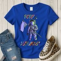 Future Astronauts Graphic Cool Gift Rainbow Stem Space Gift Women's T-Shirt thumb 3