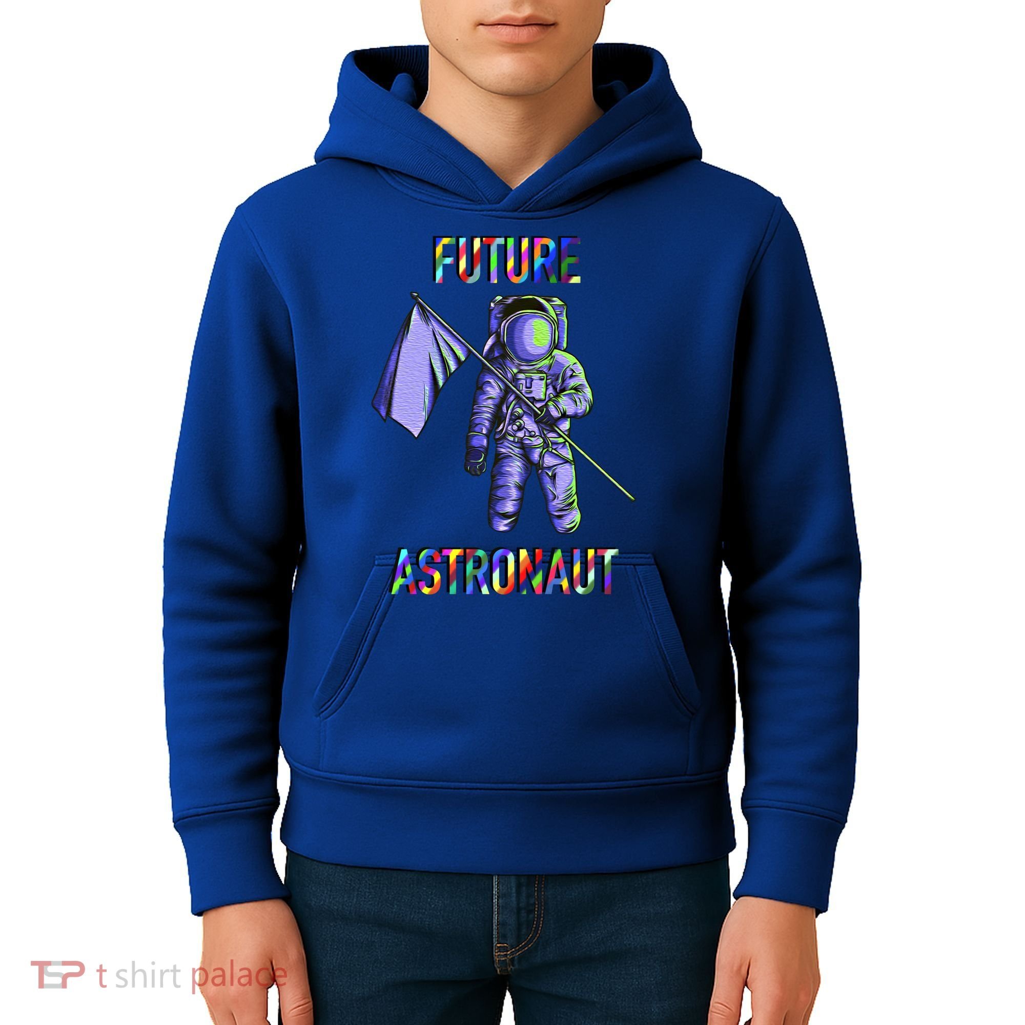 Future Astronauts Graphic Cool Gift Rainbow Stem Space Gift Kids Hoodie