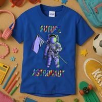 Future Astronauts Graphic Cool Gift Rainbow Stem Space Gift Kids T-Shirt thumb 3