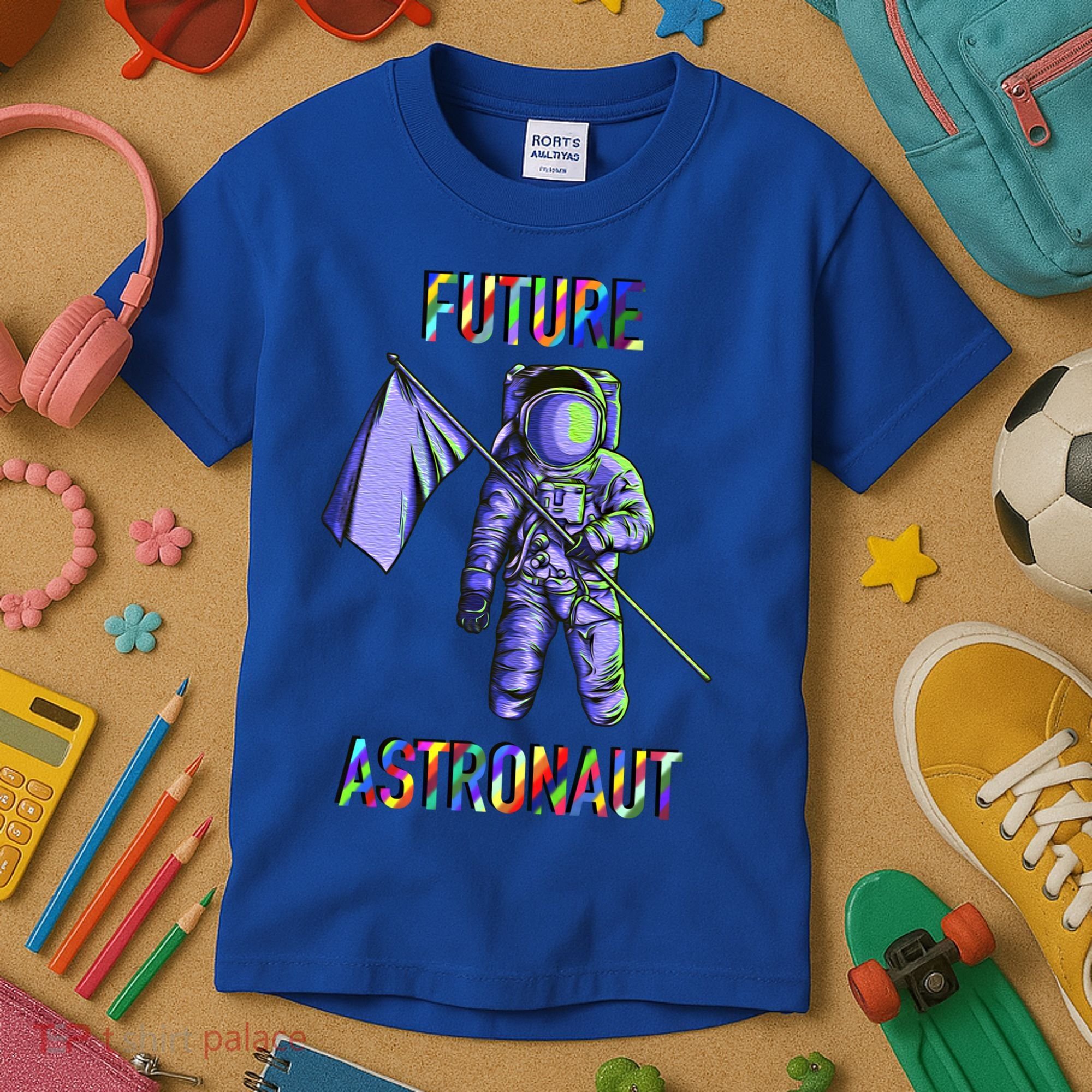Future Astronauts Graphic Cool Gift Rainbow Stem Space Gift Kids T-Shirt