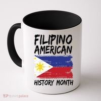 Filipino American History Month | Philippines Flag Coffee Mug thumb 0