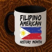 Filipino American History Month | Philippines Flag Coffee Mug thumb 2