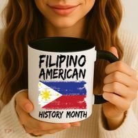 Filipino American History Month | Philippines Flag Coffee Mug thumb 3