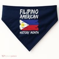 Filipino American History Month | Philippines Flag USA-Made Doggie Bandana thumb 0