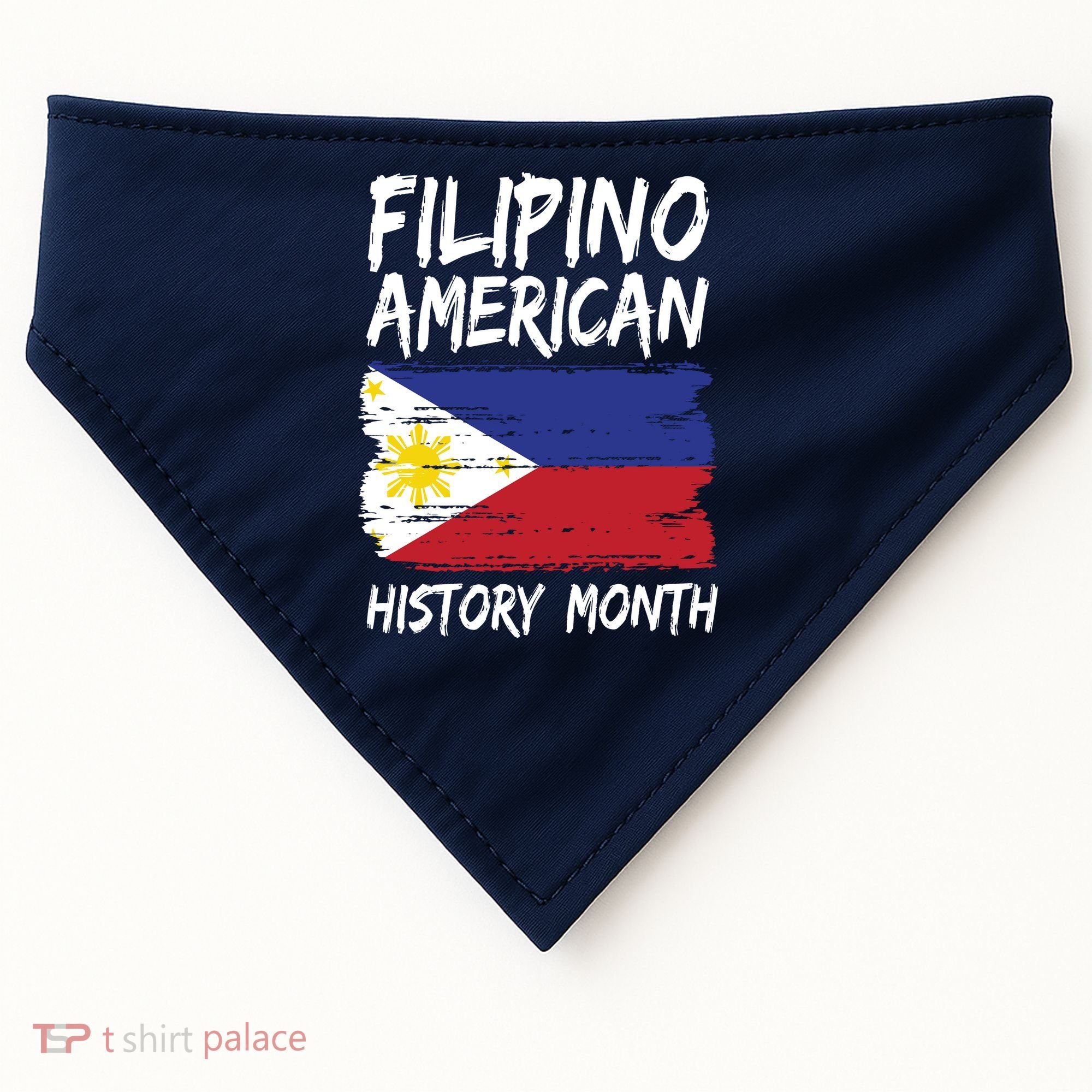 Filipino American History Month | Philippines Flag USA-Made Doggie Bandana