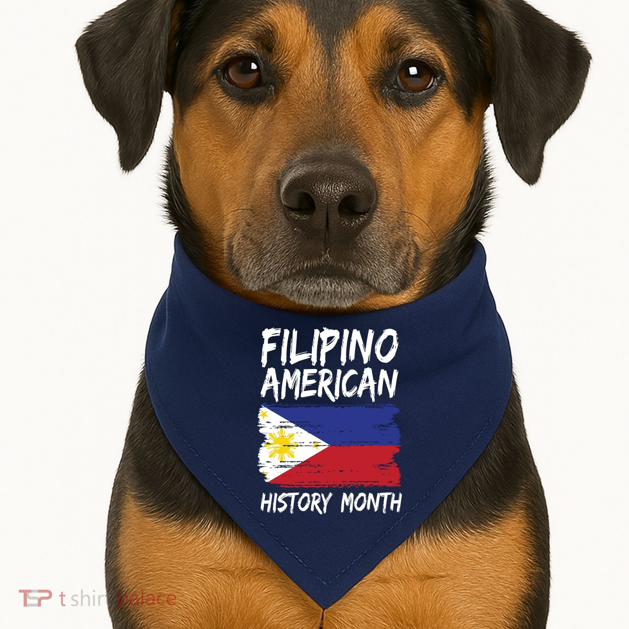Filipino American History Month | Philippines Flag USA-Made Doggie Bandana