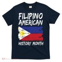 Filipino American History Month | Philippines Flag T-Shirt thumb 0