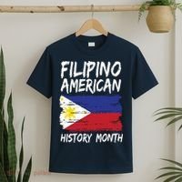 Filipino American History Month | Philippines Flag T-Shirt thumb 2