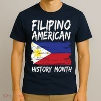 Filipino American History Month | Philippines Flag T-Shirt thumb 3