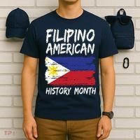 Filipino American History Month | Philippines Flag T-Shirt thumb 6