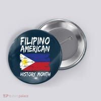 Filipino American History Month | Philippines Flag Button thumb 0
