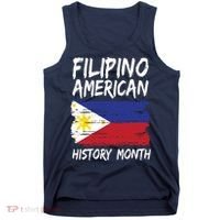 Filipino American History Month | Philippines Flag Tank Top thumb 0