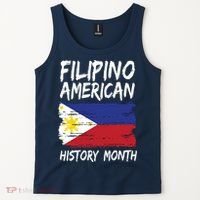 Filipino American History Month | Philippines Flag Tank Top thumb 2