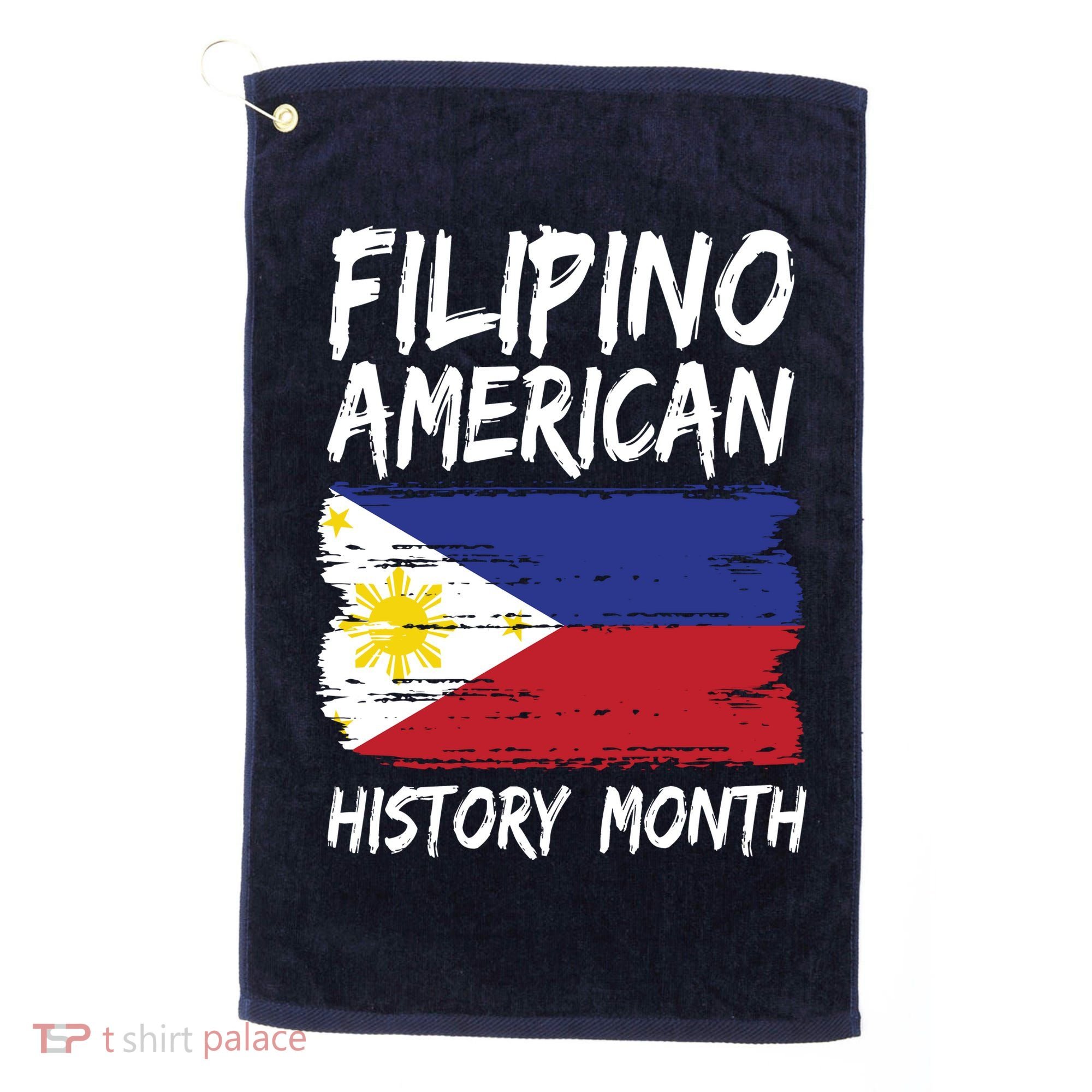 Filipino American History Month | Philippines Flag Golf Towel