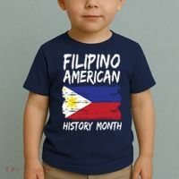 Filipino American History Month | Philippines Flag Toddler T-Shirt thumb 2