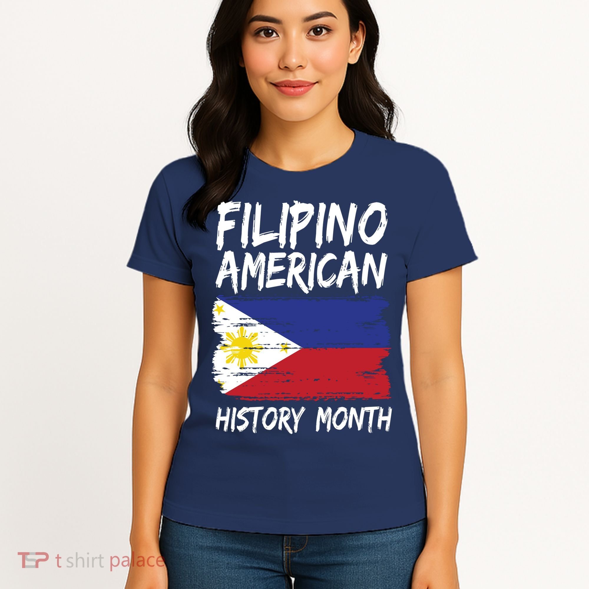 Filipino American History Month | Philippines Flag Women's T-Shirt