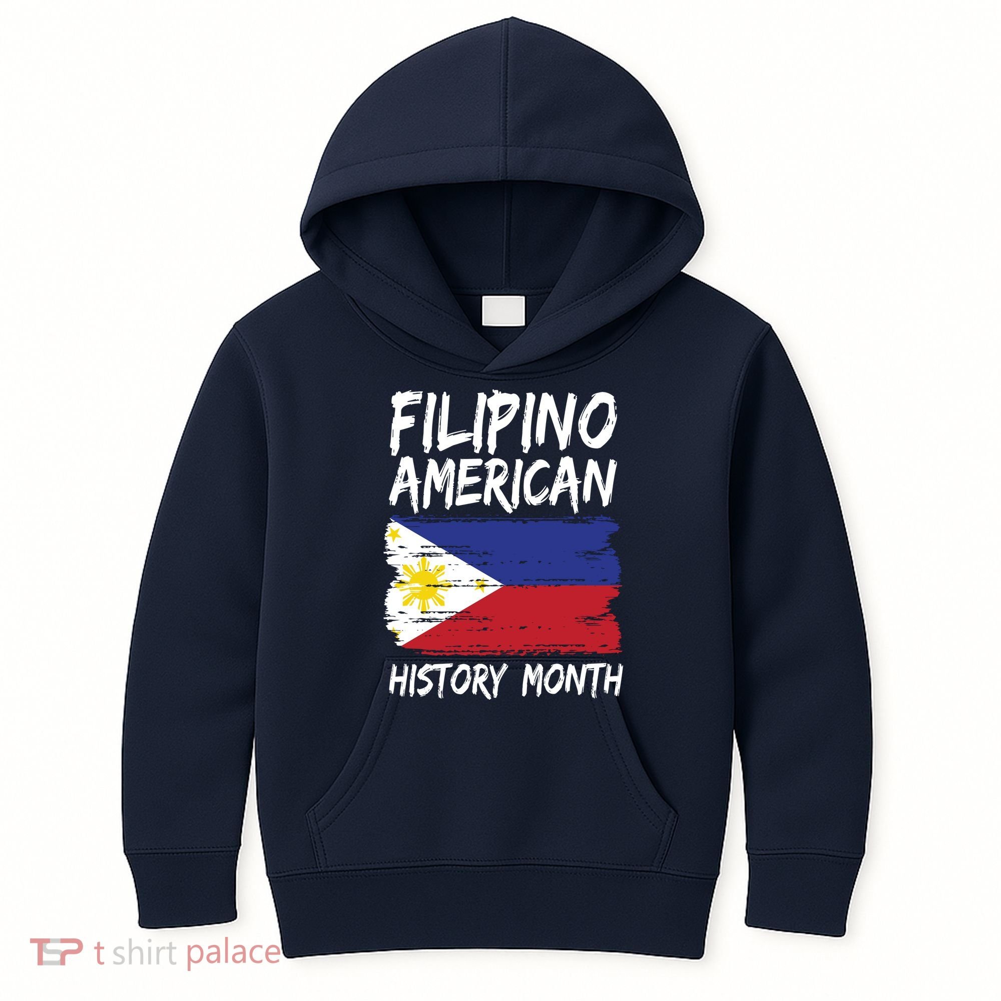 Filipino American History Month | Philippines Flag Kids Hoodie