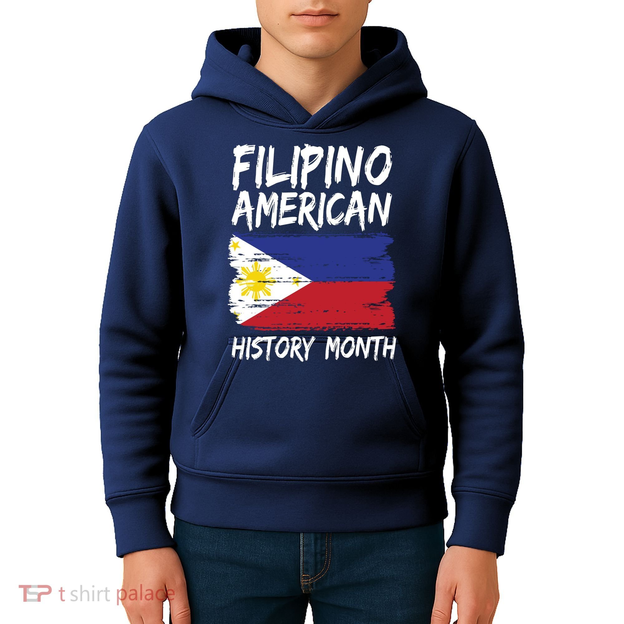 Filipino American History Month | Philippines Flag Kids Hoodie
