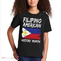 Filipino American History Month | Philippines Flag Kids T-Shirt thumb 2