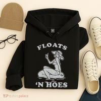 Floats And Hoes Funny Float Trip Tubing River Float Hoodie thumb 4
