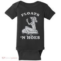 Floats And Hoes Funny Float Trip Tubing River Float Baby Bodysuit thumb 0