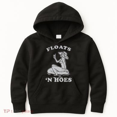 Floats And Hoes Funny Float Trip Tubing River Float Kids Hoodie