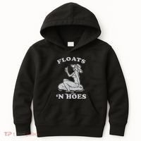 Floats And Hoes Funny Float Trip Tubing River Float Kids Hoodie thumb 0