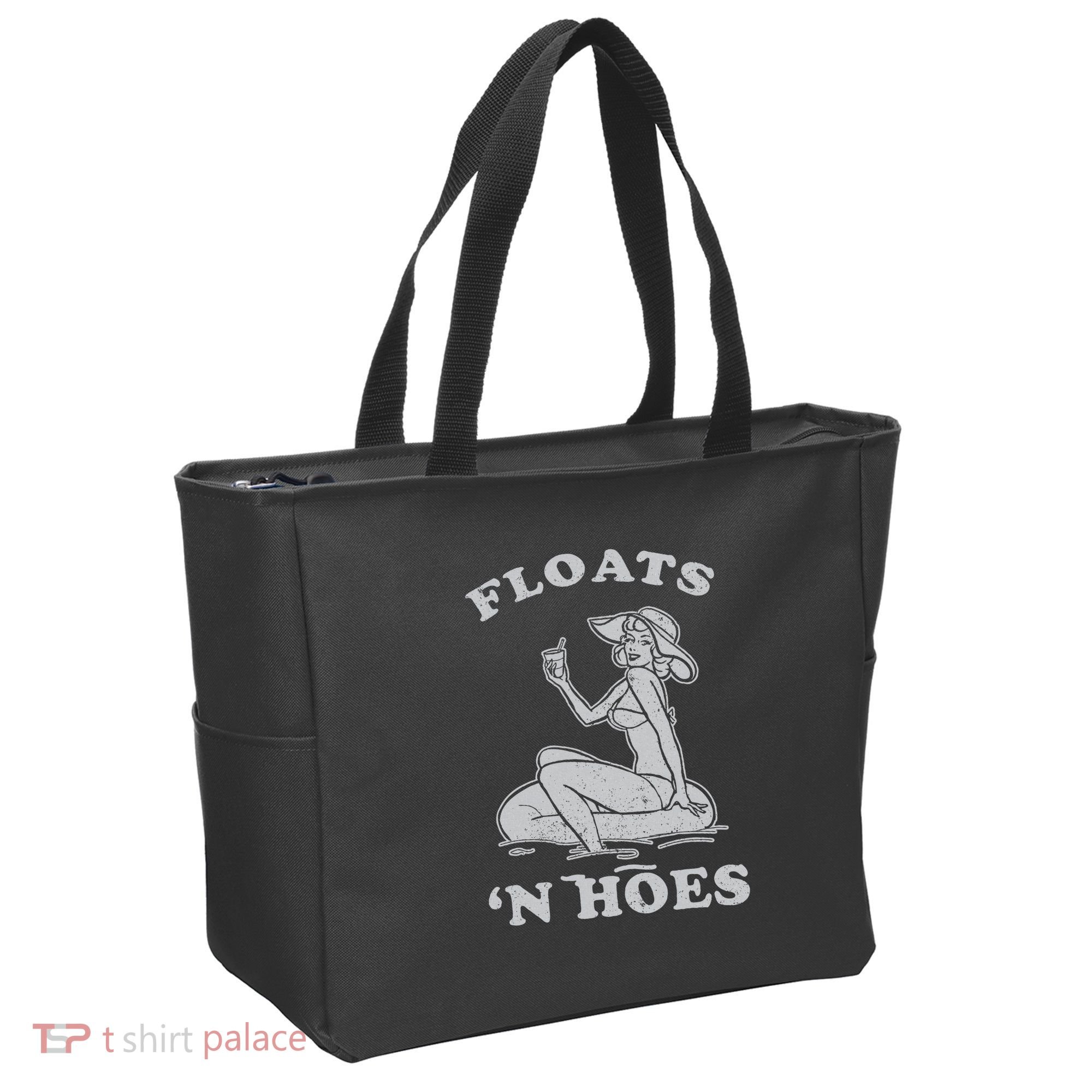 Floats And Hoes Funny Float Trip Tubing River Float Tote Bag