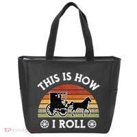 Funny Amish Horse & Buggy This Is How I Roll Lancaster Pa. Tote Bag thumb 0