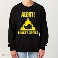 Funny Alert Hungry Snails For Snail Handler Snail Enthusiast Women's Sweatshirt thumb 0