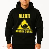 Funny Alert Hungry Snails For Snail Handler Snail Enthusiast Hoodie thumb 2