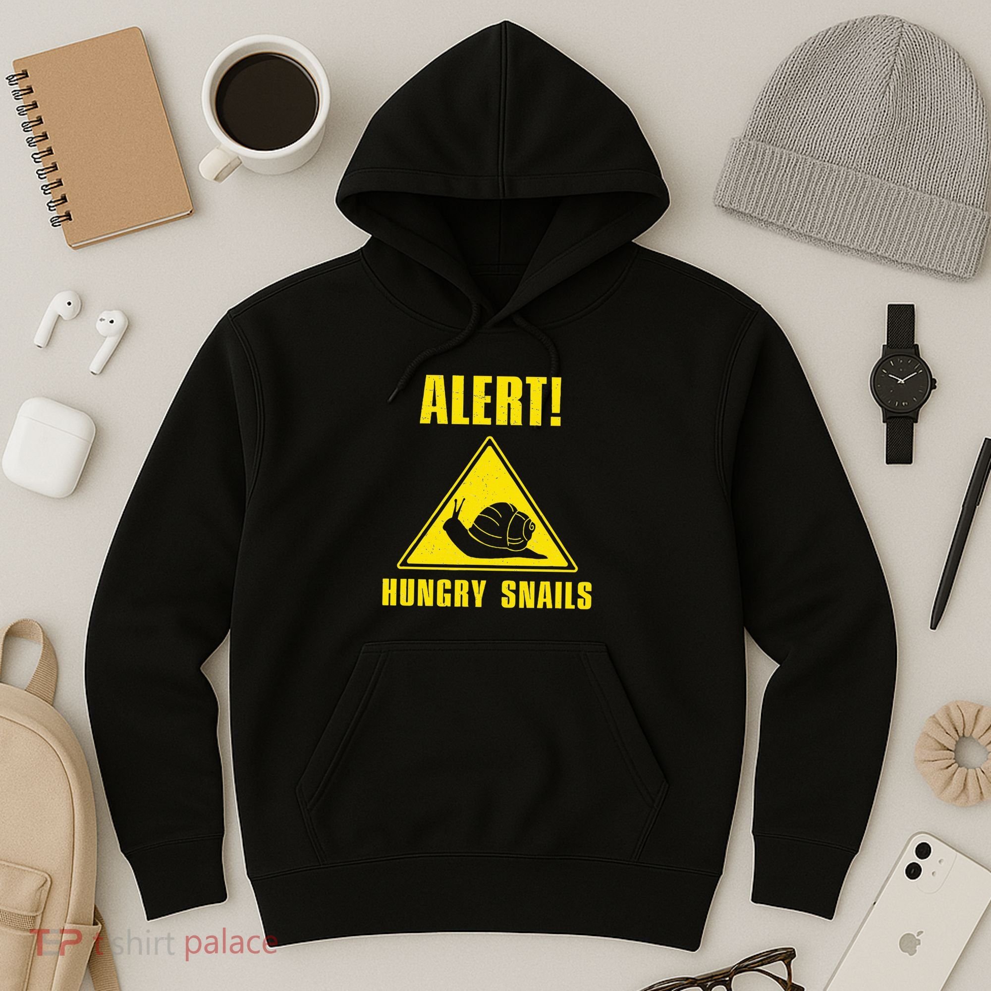 Funny Alert Hungry Snails For Snail Handler Snail Enthusiast Hoodie