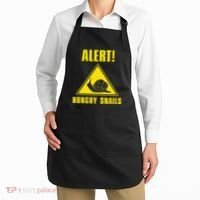 Funny Alert Hungry Snails For Snail Handler Snail Enthusiast Apron thumb 2